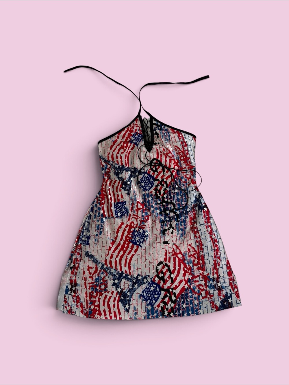 Patriotic Red, White & Blue  cute top or micro mini dresss !